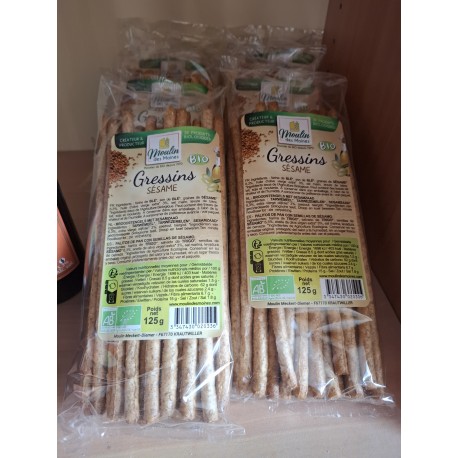 grissins aux sésame bio en 125 g